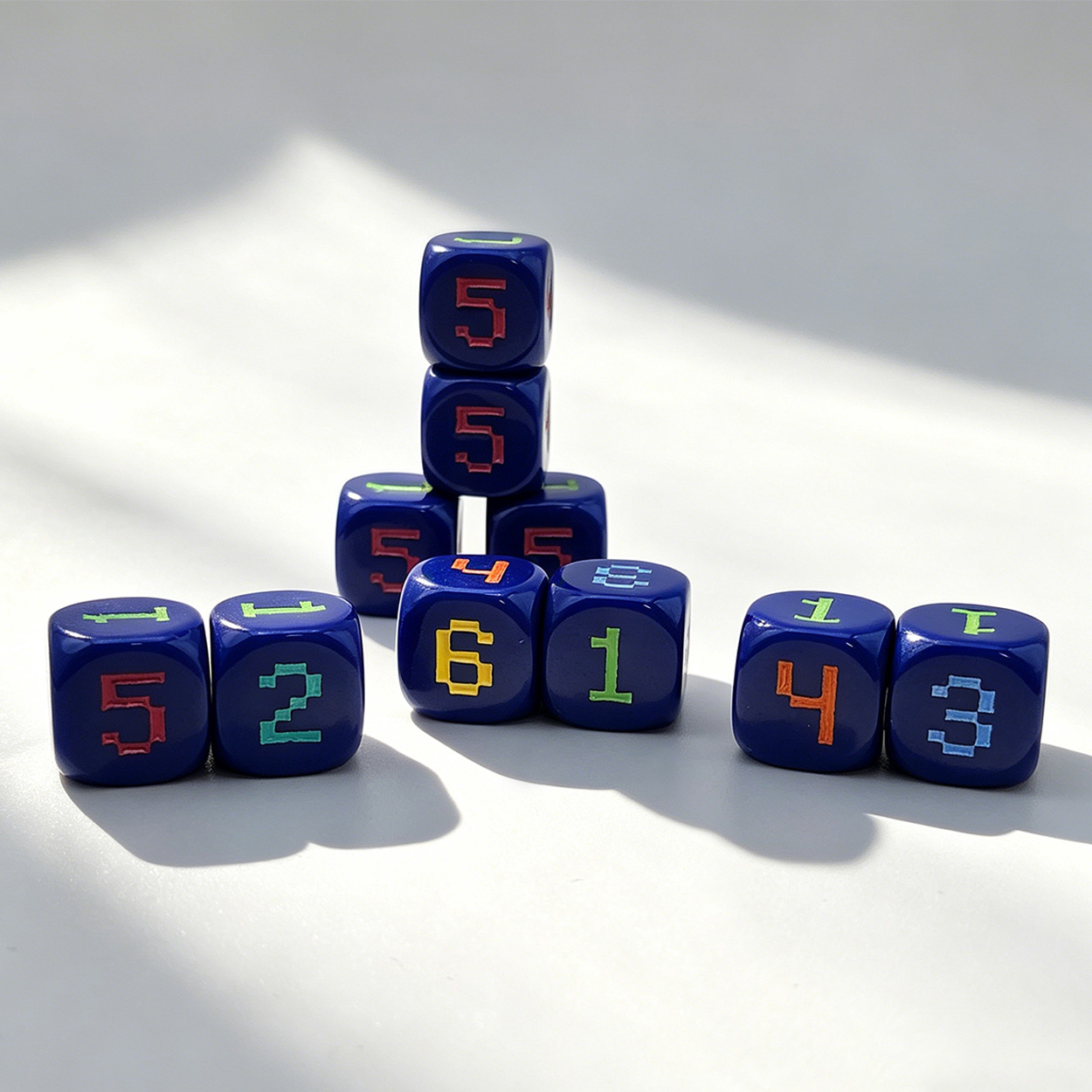 Game Token Counter - 10 pezzi di dadi digitali da