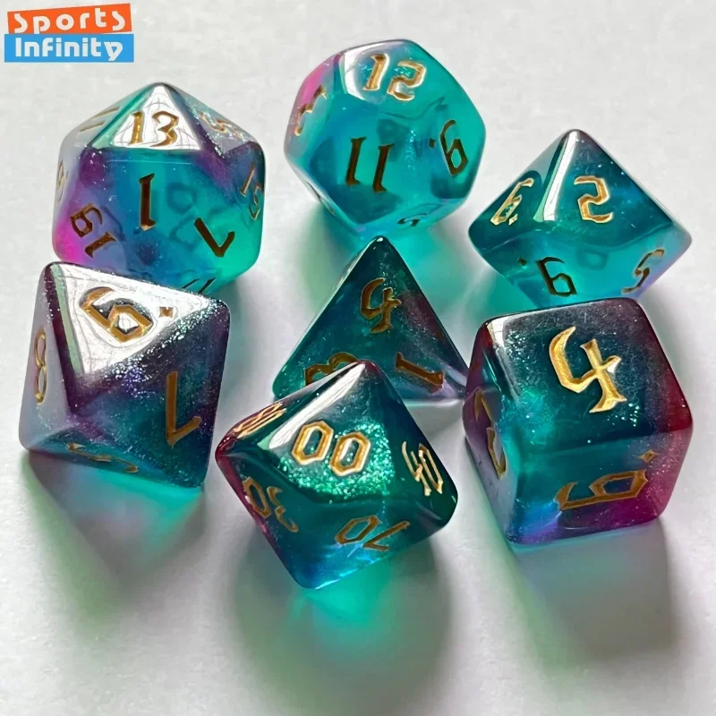 Game Token Counter - 7 pezzi di nuovi dadi doppi