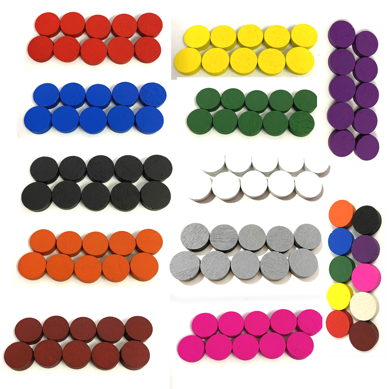 Board Game Vector - 50 pezzi 15*5MM 11 colori dischi