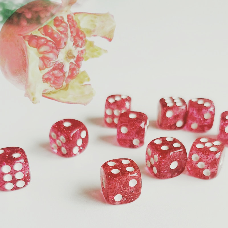 Board Game Digital - Set di 10 pezzi Glitter Dice