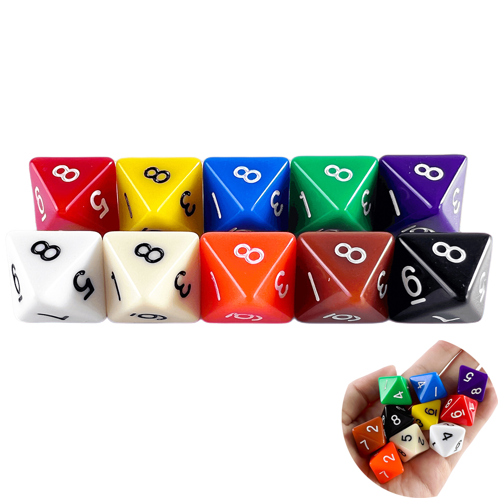 Board Game Digital - D8 Dadi poliedrici 15,5 mm TRPG