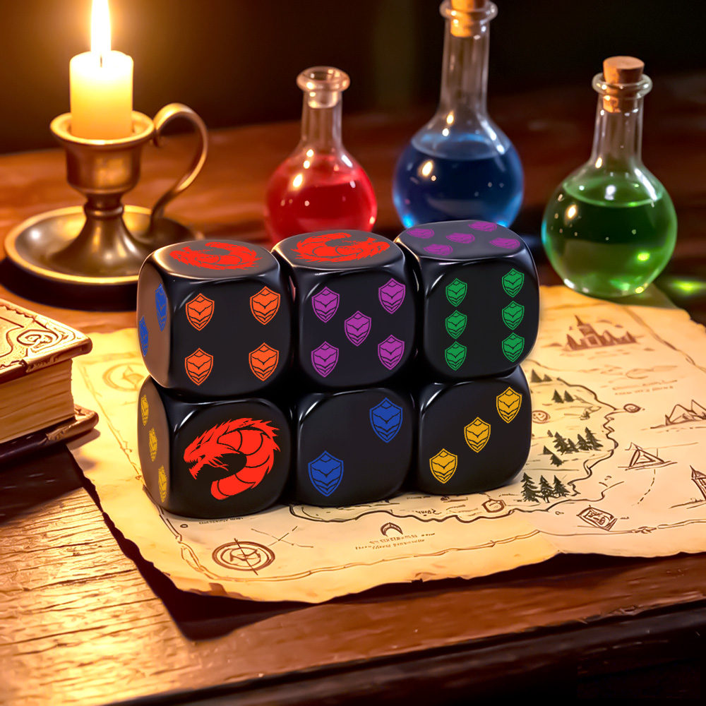 Dice Set Polyhedral - Set di 6 Dadi Poliedrici D6