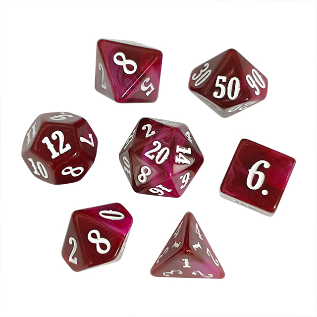 Board Game Digital - Set di Dadi in Acrilico Colorato
