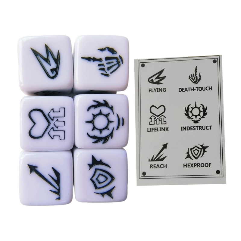 Dadi angolo tondo con motivo a - Game Token Counter recensione e prezzo