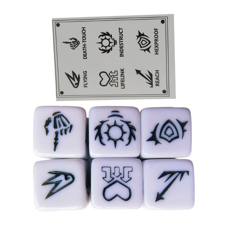 Dadi angolo tondo con motivo a - Game Token Counter recensione e prezzo
