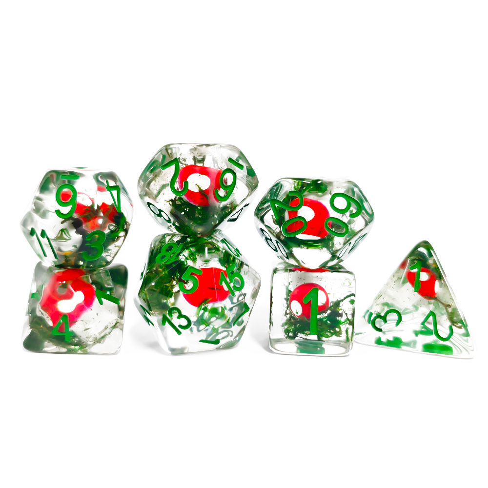 7 pz/set DND Dadi Resina Trasp - Dice Set Polyhedral recensione e prezzo