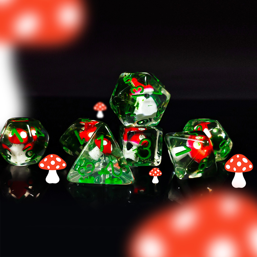 7 pz/set DND Dadi Resina Trasp - Dice Set Polyhedral recensione e prezzo