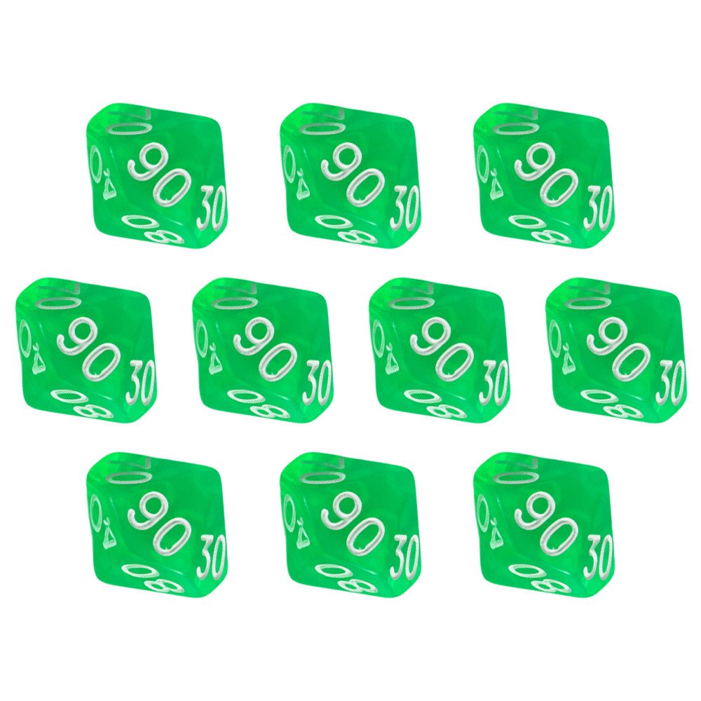 Set di Dadi D10 (00-90) Traspa - Board Game Digital recensione e prezzo