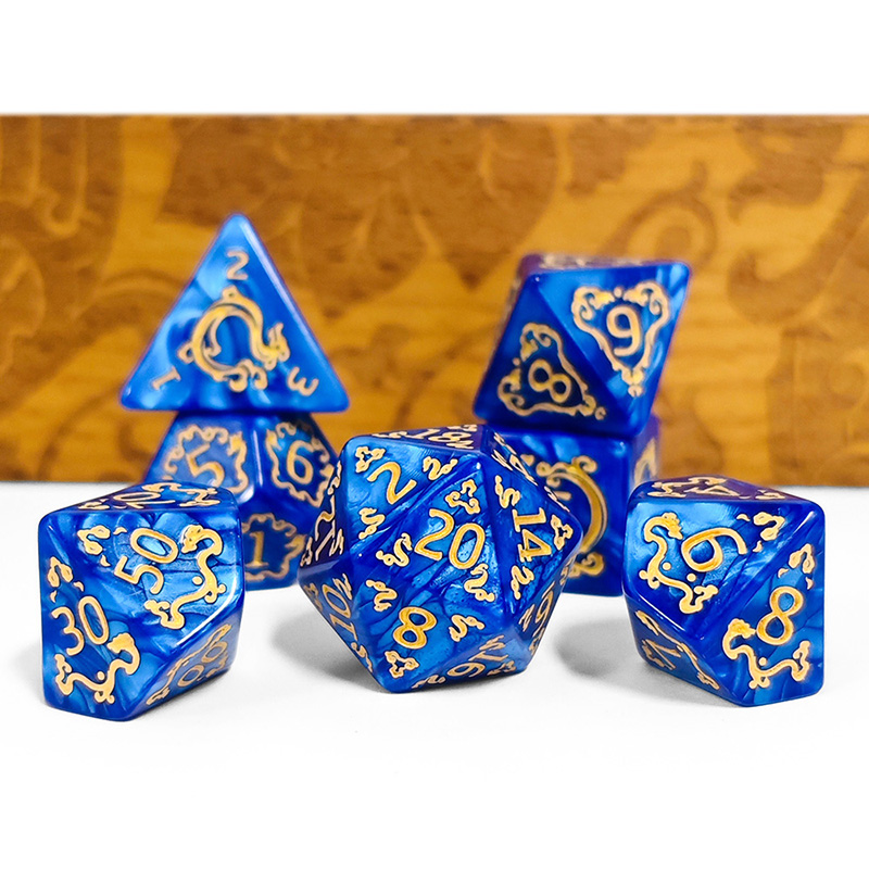 Set di 7 Dadi DND con Motivo D - Dice Set Polyhedral recensione e prezzo
