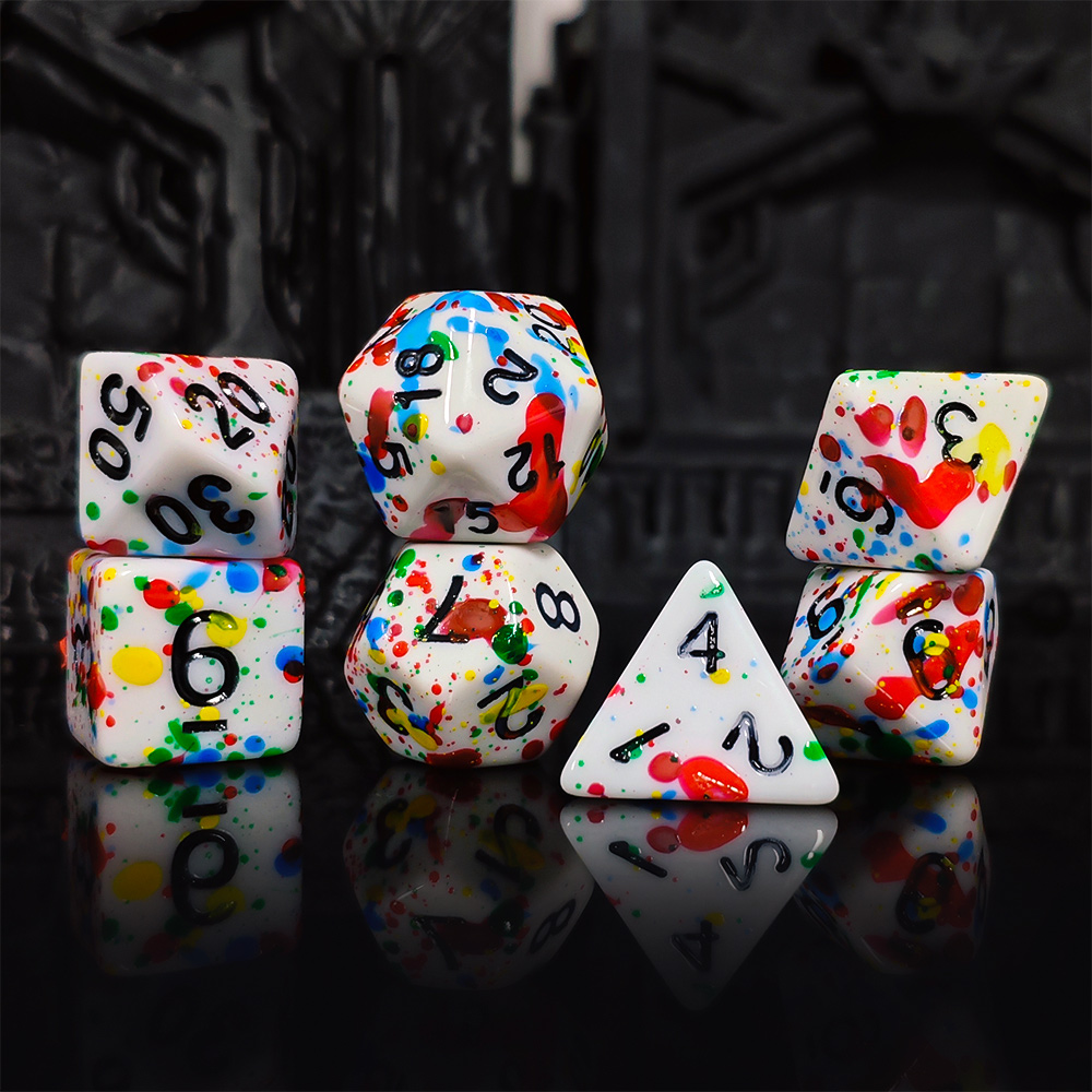 Set di Dadi con Effetto Schizz - Dice Set Polyhedral recensione e prezzo