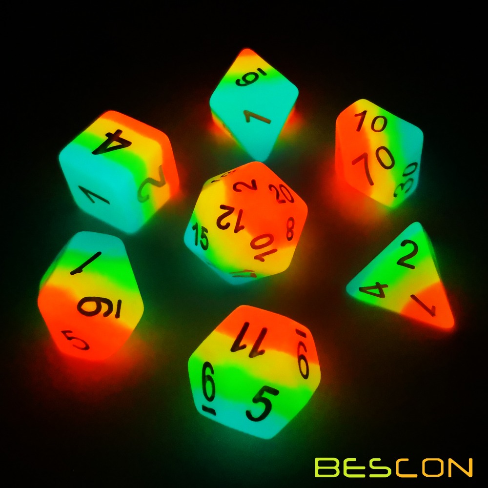 Bescon Fantasy Arcobaleno Lumi - Dice Set Polyhedral recensione e prezzo