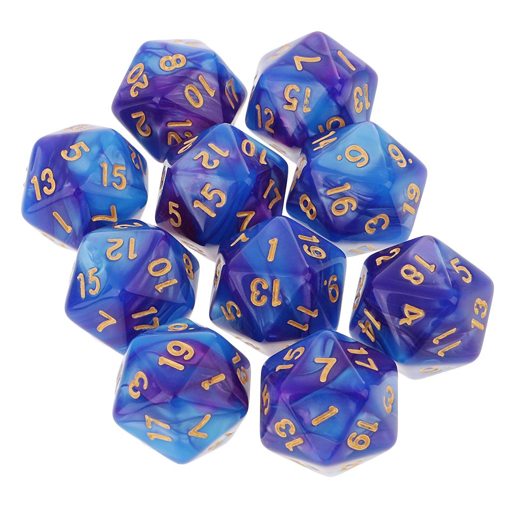 10 pezzi Dadi poliedrici a 20  - Board Game Digital recensione e prezzo
