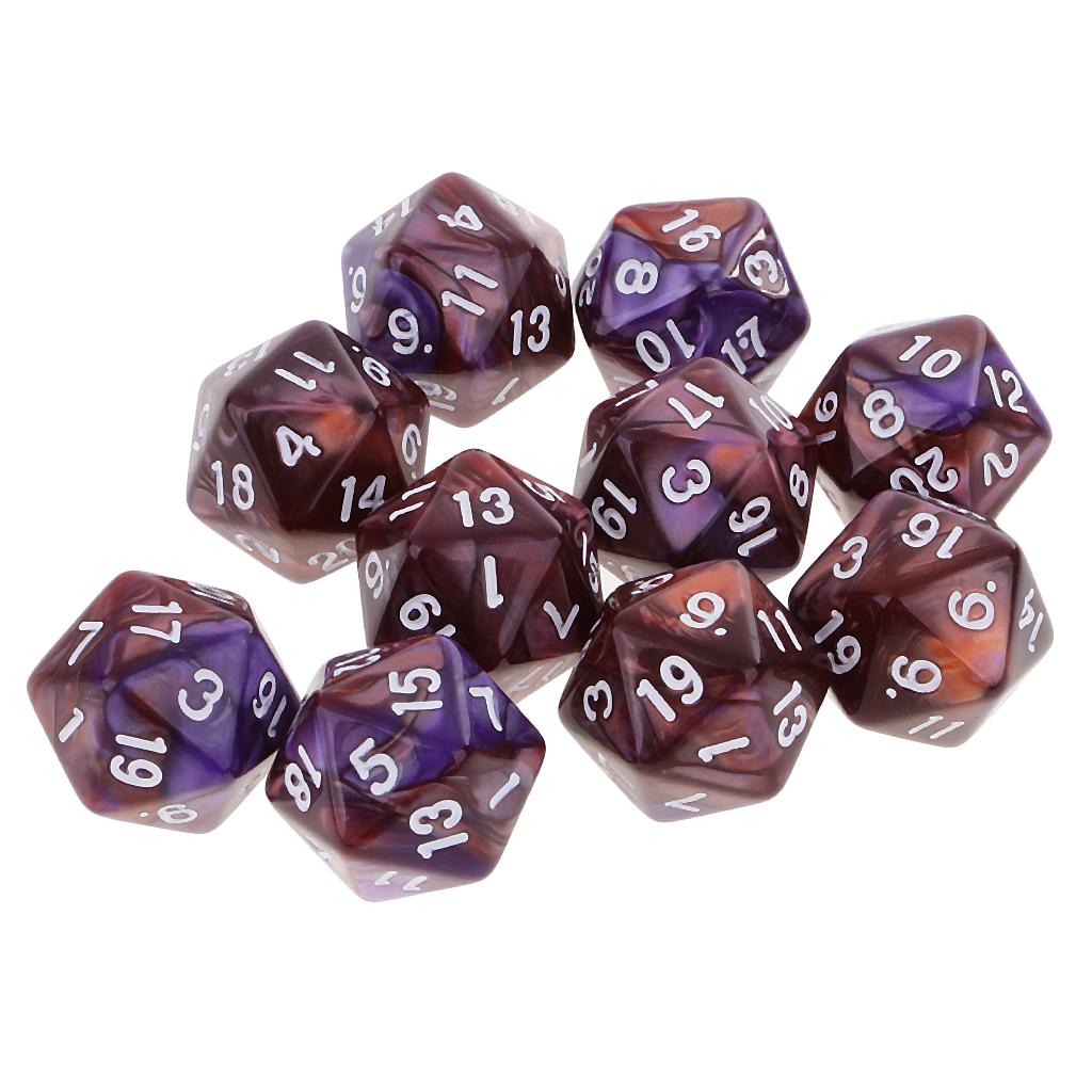 10 pezzi Dadi poliedrici a 20  - Board Game Digital recensione e prezzo