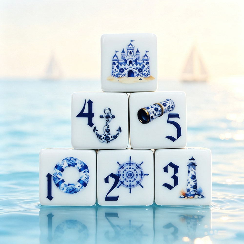 Set di 12 Dadi Acrilici Blu Na - Board Game Electronic Table recensione e prezzo