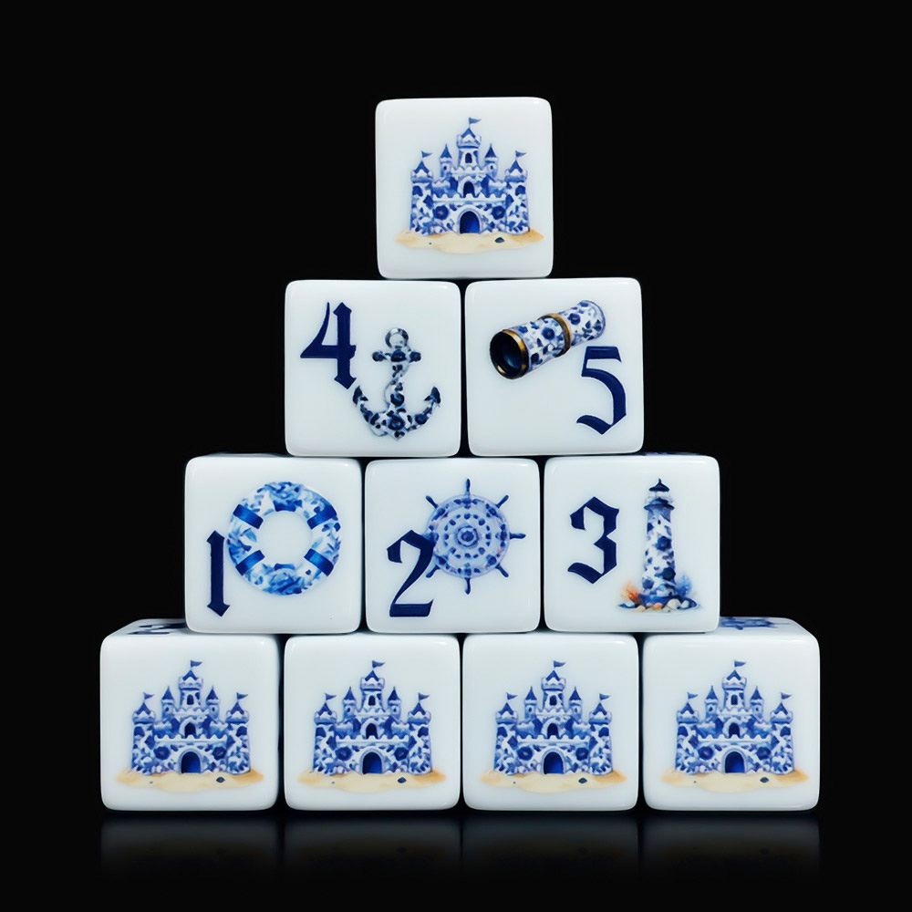 Set di 12 Dadi Acrilici Blu Na - Board Game Electronic Table recensione e prezzo