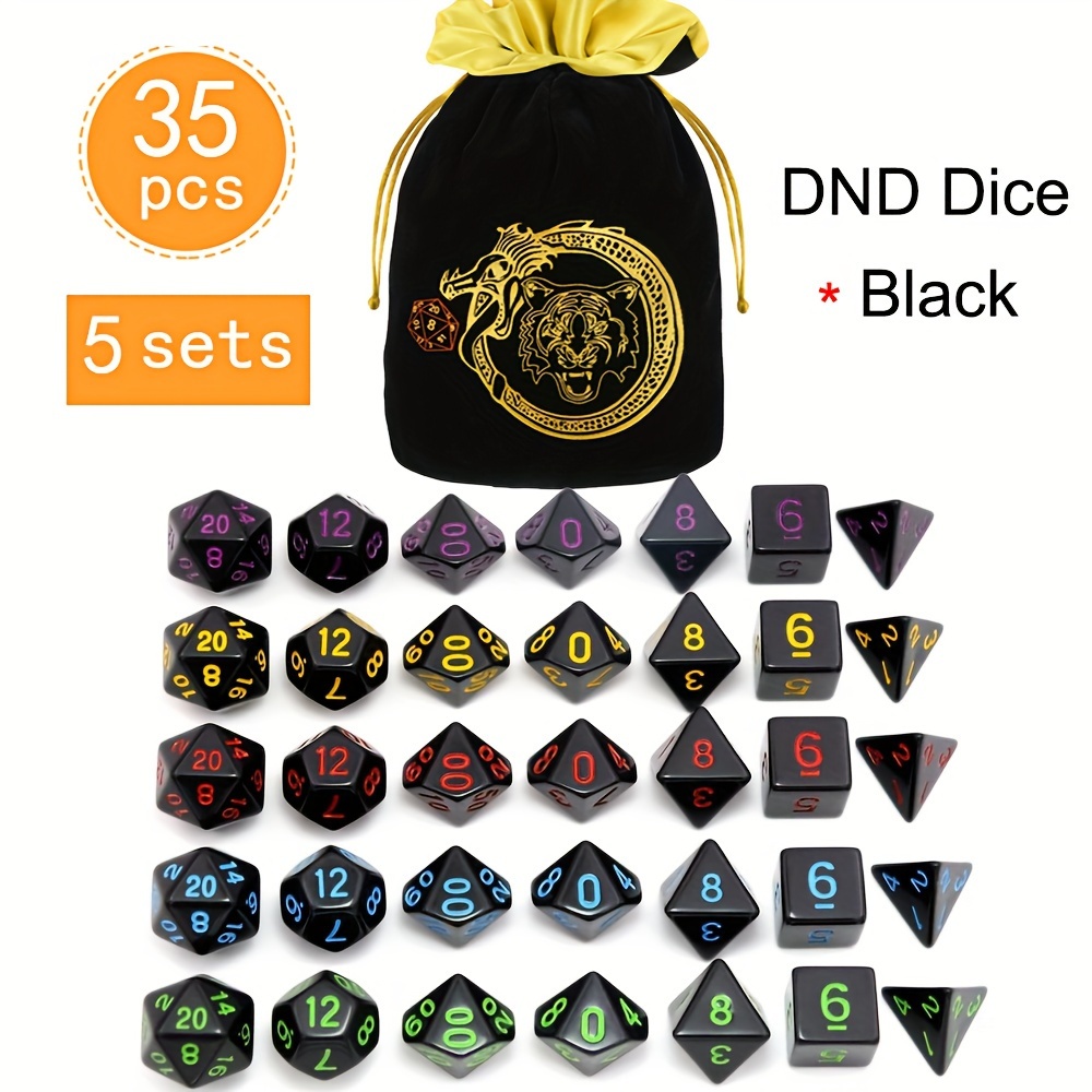 Set di 5 Dadi Poliedrici da 35 - Dice Set Polyhedral recensione e prezzo