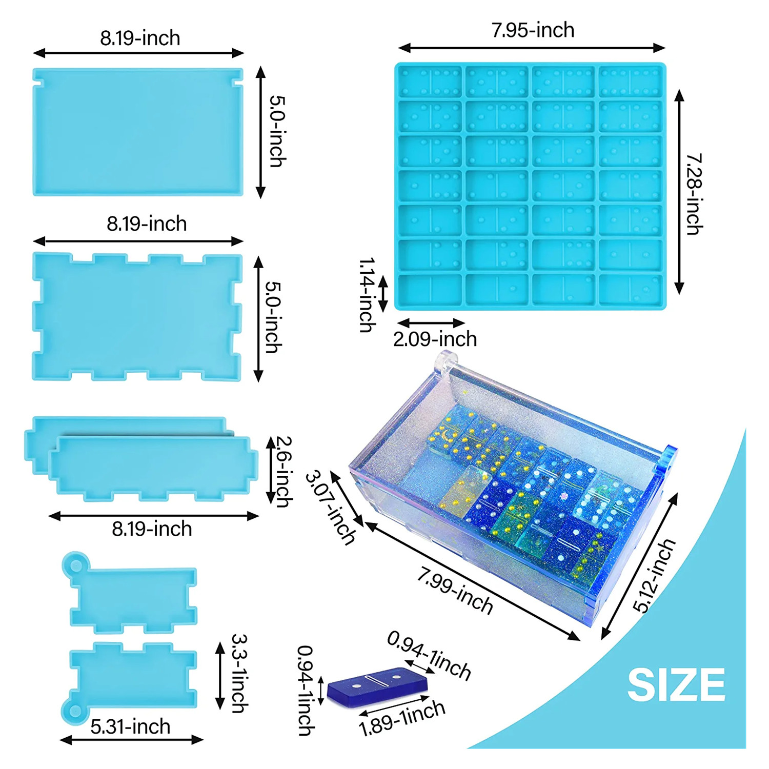 Domino stampi Silicone resina  - Board Game Electronic Table recensione e prezzo